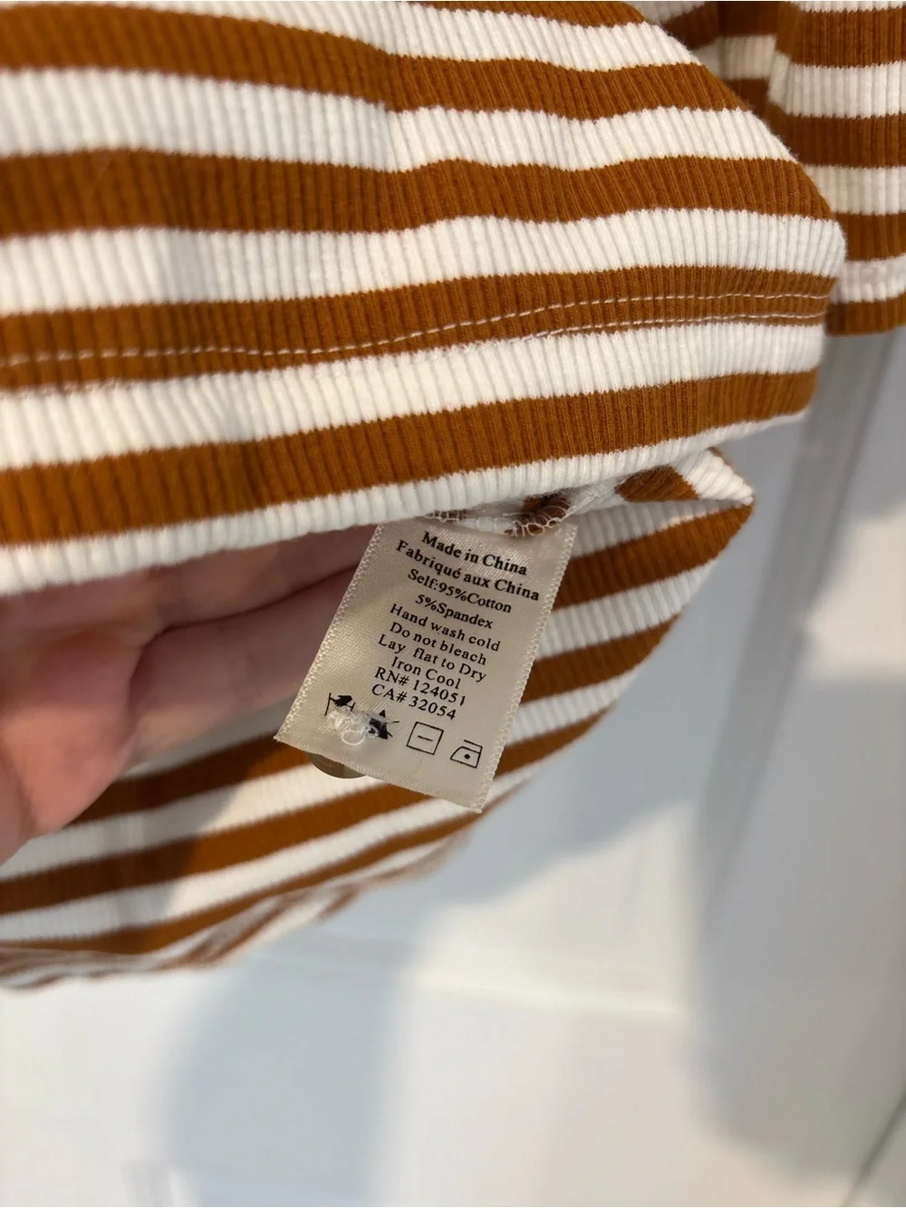 Anthropologie Porridge Striped Square Neckline Puff Sleeves Blouse Top Small